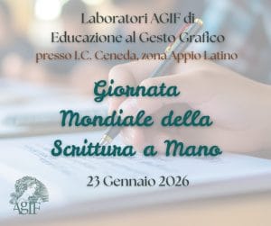 Giornata mondiale della scrittura a mano. 23-01-2026. 1 11111